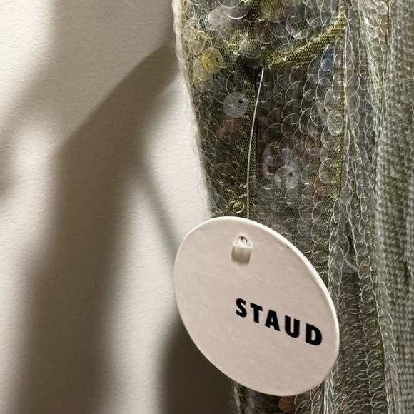 STAUD CASEY DRESS GARDEN GREEN - SIZE 2 NEVER BEEN WORN - NWT - Picture 7 of 7